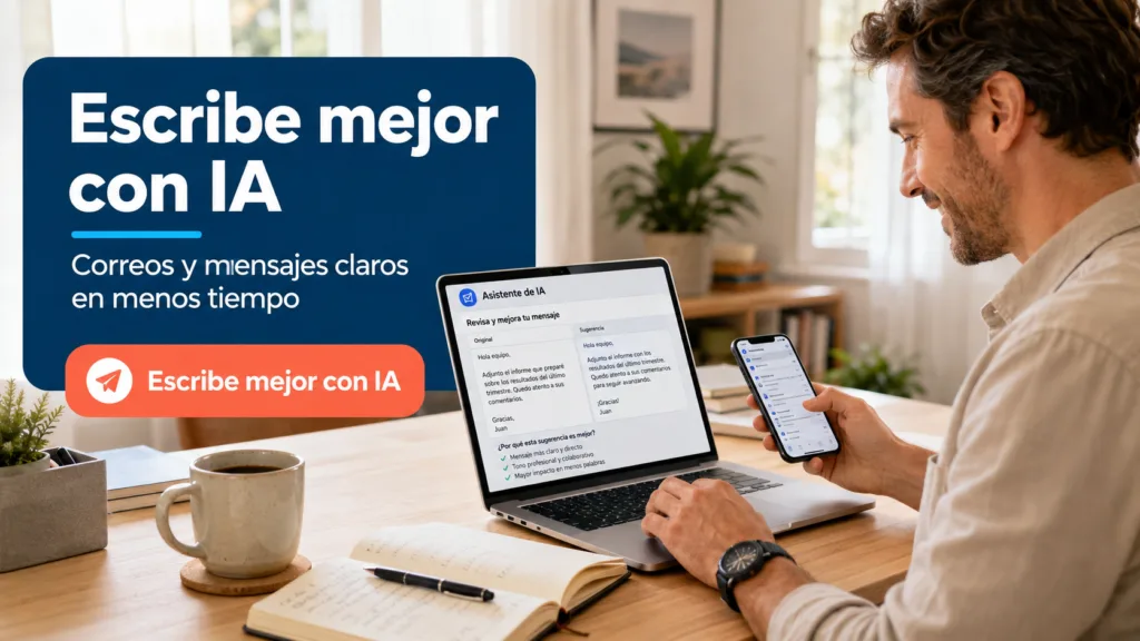 correos y mensajes rápidos con IA