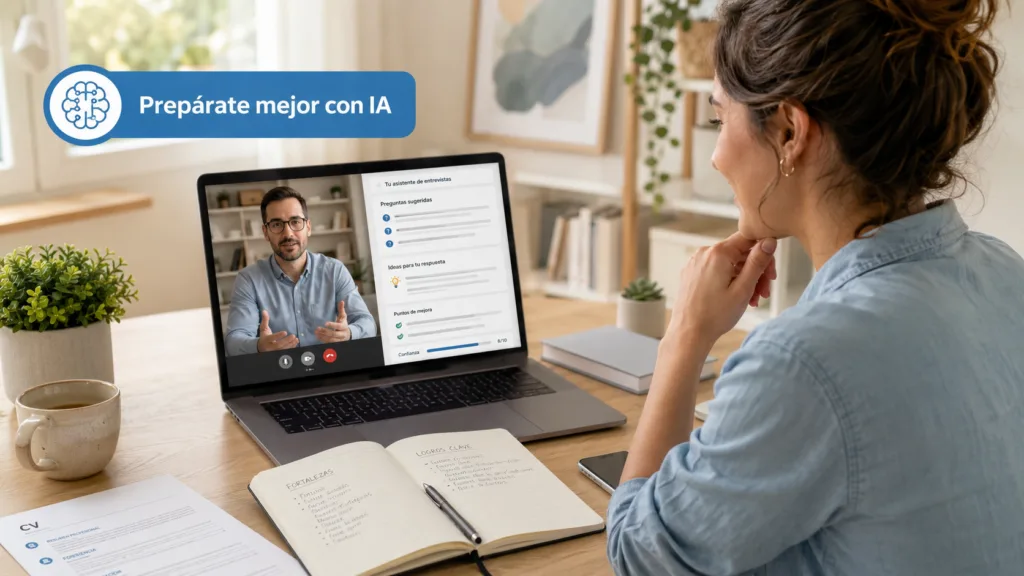 Cómo preparar entrevistas de trabajo usando IA