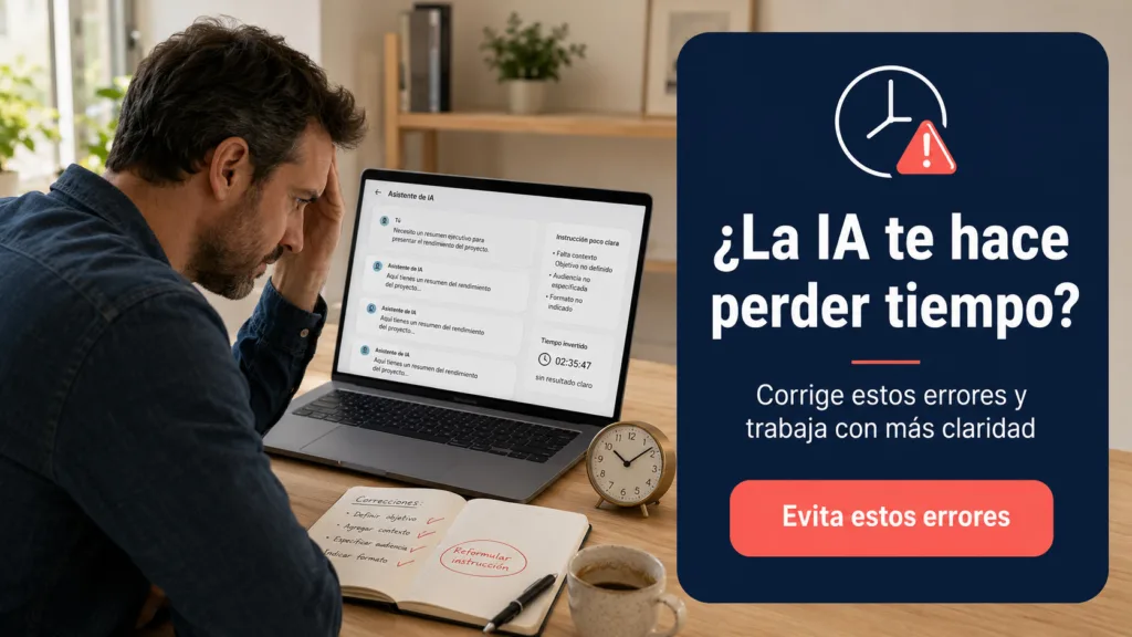 errores que hacen perder tiempo con ia